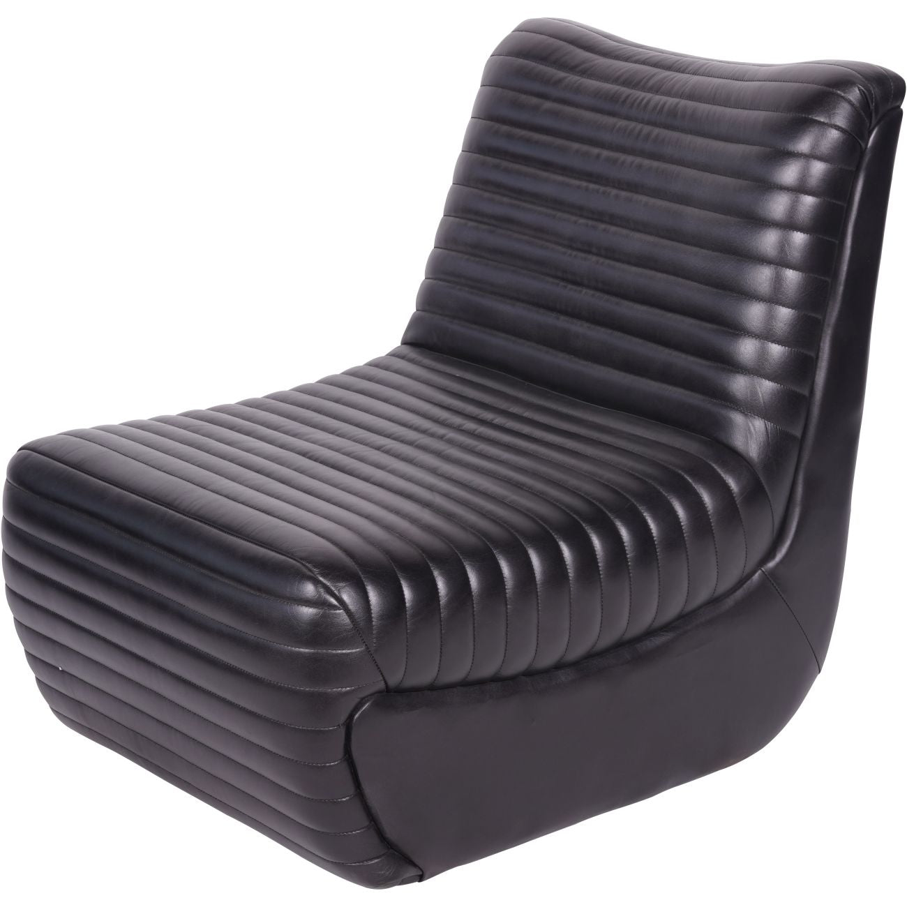 Trinity Charcoal Leather Armchair